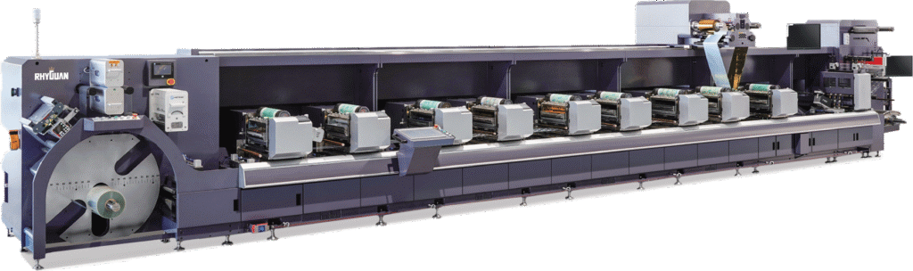 RF330 rotary and semi-rotary flexographic printing press by Rhyguan